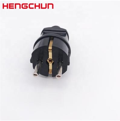 China Best Price German Style Commercial ABS 2 Pin European Schuko Plug for sale