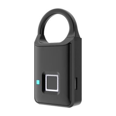 China waterproof fingerprint mini smart padlock USB charging smart fingerprint P50 keyless lock P50 for sale