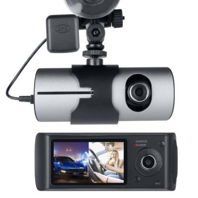 China NIGHT VISION R300 2.7inch Dual Lens Car Camera Driver Camera Car Dash Camera Gps Full HD 1080P for sale