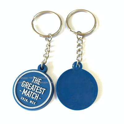 China Cheap Gift Small Gifts PVC Rubber Key Chain With Logo Charity Gifts Silicone Keyring Customized for sale