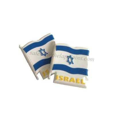 China 3D Custom Rubber Flag Soft PVC Israel Flag Fridge Magnet For Israel Souvenirs Gifts for sale