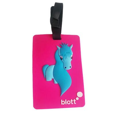 China ABS Attachment 3D Business Card PVC Luggage Tag Custom Name for sale