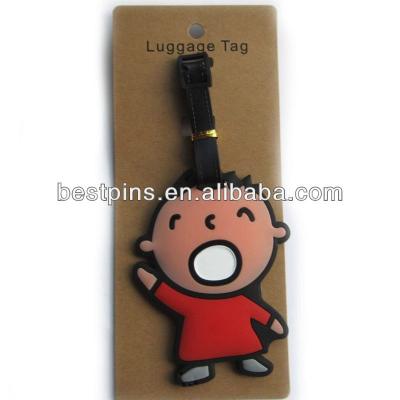 China Soft PVC Fashion Sanrio Minna No Tabo Anime Luggage Tag for sale