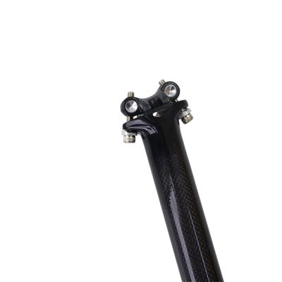 China Carbon Fiber 350/450mm Mountain Bicycle Seat Post Tube MTB Road Cycling Road Bike Seat Post 27.2/30.8/31.6 for sale