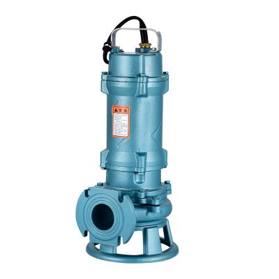 China Biofuel Industry WQ Series 50WQ10-10-0.75 Screw Impeller Cast Iron Centrifugal Electric Cutoff Submersible Sewage Pumps for sale