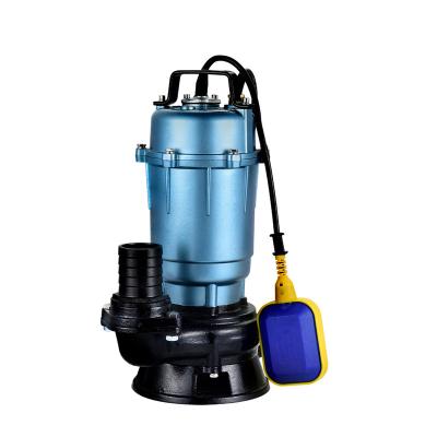 China WQD Building Series 550w commercial industrial high pressure submersible pump sewage pump 220V dirty water pumps with float switch for sale