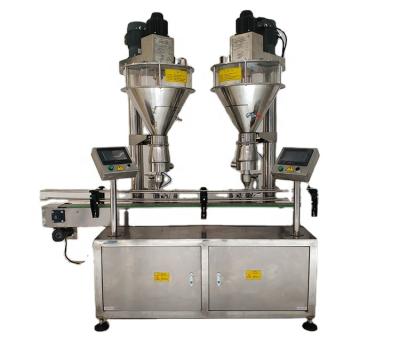 China 50-1000g Food Semi-automatic Double Head Packing Milk Powder Packing Machine for sale