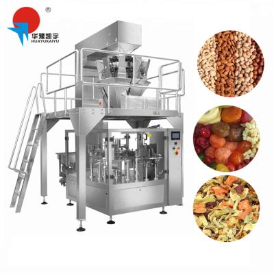 China Food Kaiyu Automatic Rotary Composite Film Pouch Liner Conveying Bag Filling Machine for sale