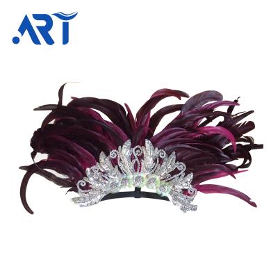 China Indian Top Class Headdress Feather Headdress Diy Customized Feather Headdress for sale