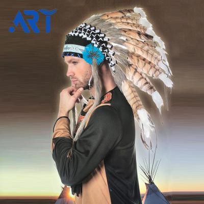 China Reputable Indian Headdress Feather Headdress Costume Customized for sale