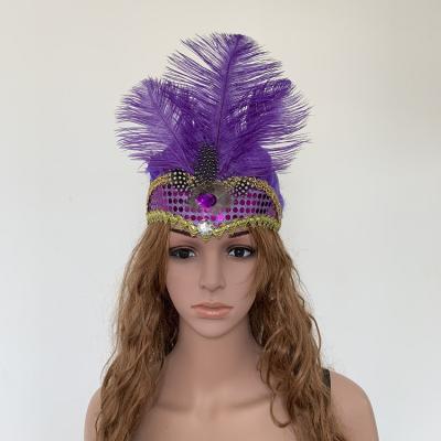 China Halloween Competitive Price Indian Feather Headdress Nz Customized for sale