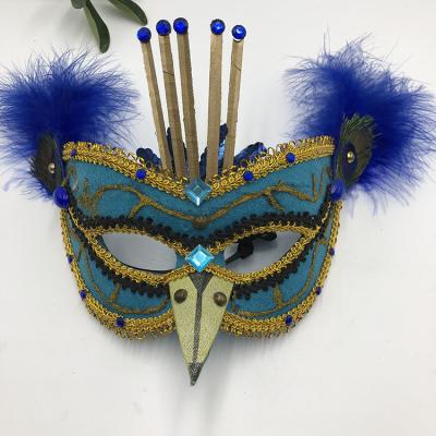 China Wholesale Masquerade Feather Colored Party Mask Masquerade Drawing Masks for sale