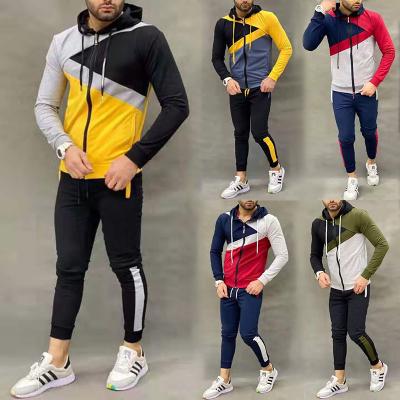 China Fall Winter Mens Clothing Hoodies And Joggers Sweatpants Thermal Two Piece Tracksuit For Men for sale