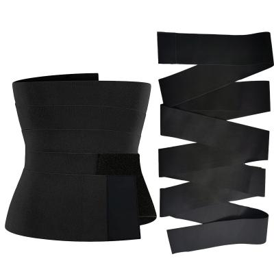 China Breathable Grab Me Up Trainer Bandage Wrap Waist Trainer 4 Yards Trimmer 5 Yards Slimming Waist Wrap Belt for sale