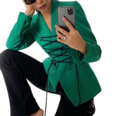 China 2021 Breathable Hot Sale Lapel Slim Amazon Suit Women Coats Women's Jacket Women's Blazer for sale