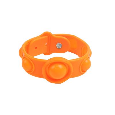 China Toy Stress Relief Push Pop Bubble Earlier Sensory Kids Noise Bracelet Education Toys Adult Bracelet Wristband for sale