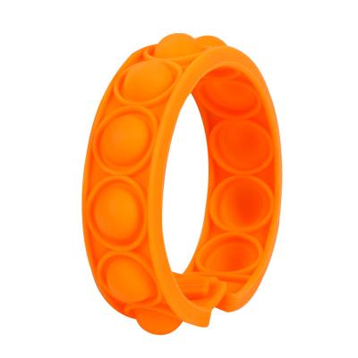 China The Hottest Products of Early Education Jumping Noise-computer Service Toy Finger Press Silicone Wristband Wristband for sale