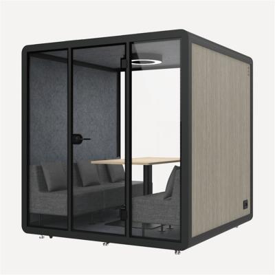 China Other Sound Absorption And Noise Reduction Modern Luxury Meeting Privacy Room Soundproof Booth for sale