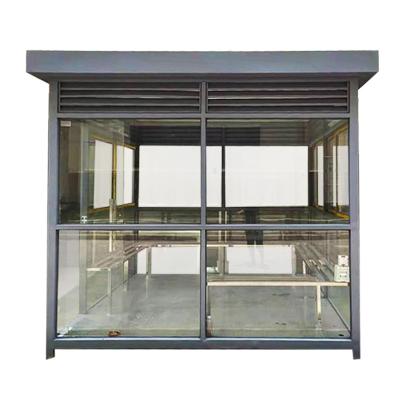 China Minimalist Stainless Steel Smoking Pavilion for sale