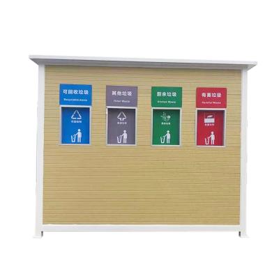 China Minimalist Metal Kiosk Metal Trash Matching Kiosk For Park Plaza Scenic Area Community School for sale