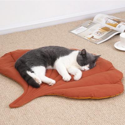 China Sheet Design Pet Beds Fashion Cat Bed Cotton Comfortable Puppy Stored Cave Sleep Mat Kennel Cat House Pet Furniture Accessories Plush for sale