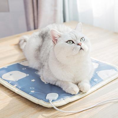 China Designer Covering Electric Pet Dog Cat Winter Heater 3 Speed ​​30 Degree Keep Warm Mat Waterproof Anti-Bite Pet Beds Wholesale for sale