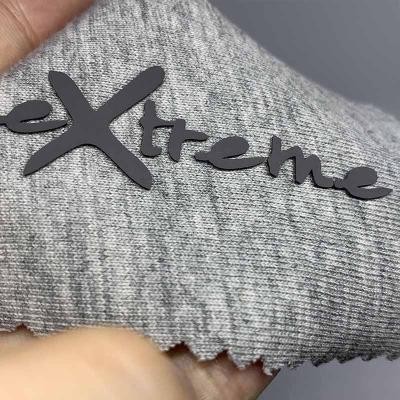 China Washable Iron On Custom Wholesale Washable Soft Rubber Garment Label Logo Heat Transfer Silicone PVC Care Label Apparel Label for sale