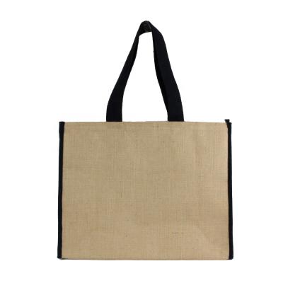 China Multifunctional Burlap Tote Lamination Jute Cooler Bag for sale