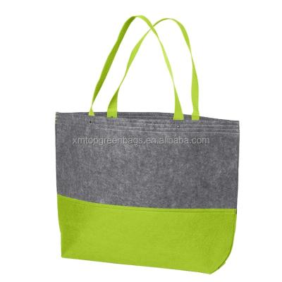 China 2021 Multifunctional Cheap Cute Personalized Felt Tote Bag Fashion Durable Felt Shopping Bags for sale