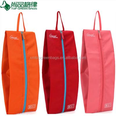 China Multifunctional Cheap Portable Reusable Polyester Zipper Dust Travel Storage Shoe Bag for sale