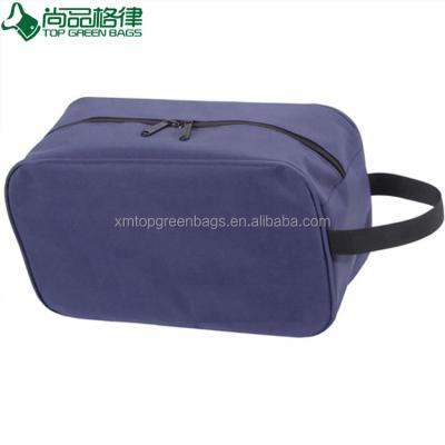 China Custom printing multifunctional wholesale fashion polyester travel zipper shoe bag for sale