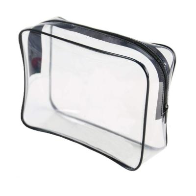 China Multifunctional Women Clear Makeup Organizer Pouches Tote Travel Toiletry Bags Transparent PVC Cosmetic Bag for sale