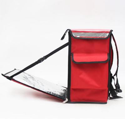 China Chinese Waterproof Motorcycle Double Layer For Foodpanda Deliveroo Pizza Uber Eats Delivery Bag for sale