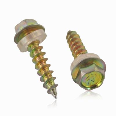 China Pan China Suppliers DIN 7504 Stainless Steel Self Drilling Screws With Rubber Gasket Hex Head Self Roofing Drilling Screws for sale