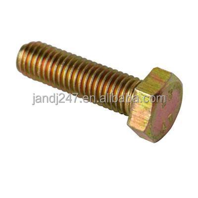 China DIN931 Heavy Industry Yellow Plated Thread Hex Bolt for sale