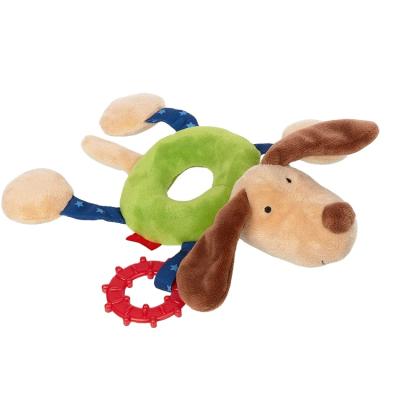 China Toy Wholesale Cartoon Baby Rattle Soft Toys Stick Figure Dogs Tortoise Bear Sticks Toys Plush Hand Rattle Squeaky Stick On Sale for sale