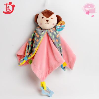 China New Style Stuffed Plush Baby Quilt Animals Toys Baby Towel With Monkey for sale