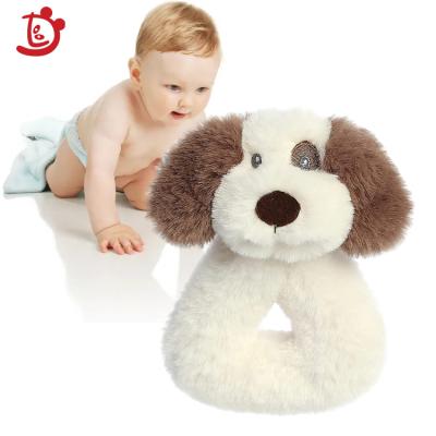 China Soft Toy New Arrival Infant Stuffed Dog Animals Toys Baby Plush Rattle Toy for sale