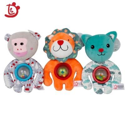 China Soft Toy Baby Plush Toys Suppliers Cutom Made Manufacturer Sell Plush Toy Hand Bells Wholesale Baby Rattle Toy Set Factory Price for sale