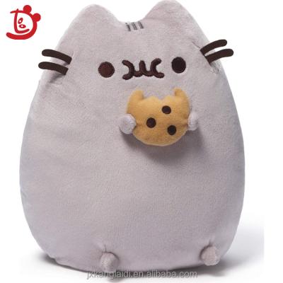 China Wholesale Cute Biscuit Cat Animal Baby 24cm Plush Doll For Kids 2021 Soft Plush Toys Stuffed Cat for sale