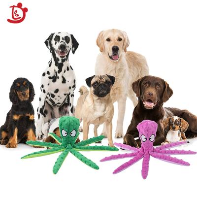 China Plush Anak Murah Mainan Octopus Train No Crinkle Plush Stuffing Pet Chew Toys Durable Interactive Dog Toy Squeaky Toys Cute for sale