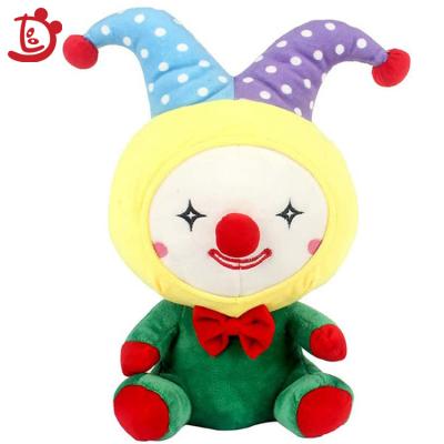 China Funny Soft Stuffed Clown Plush Toy Clown Doll Baby Cute Stuffed Clown Dolls Plush Musical Toys for sale