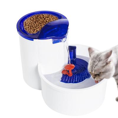 China Automatic Interesting Red Dancing Mushroom Attract Cat Drinking Water Funny Pet Food Water Dispenser for sale