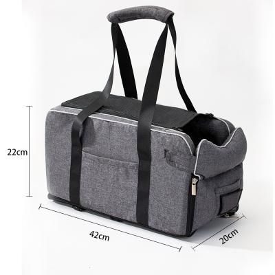 China Viable Mesh Tote Handbag Soft Sided Pet Carrier Travel Bags Pet Carrier with Pockets Portable Cat Carrier for sale