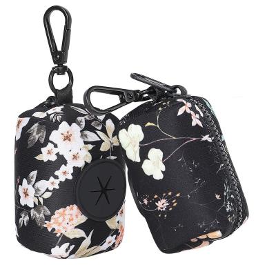 China Lightweight High Quality Viable Leash Attachment Holder Cloth Bags Zippered Pouch Pet Waste Bag Dispenser for sale