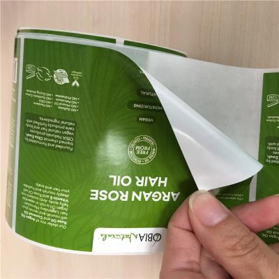 China Hot Sale Waterproof Adhesive Glossy Vinyl Shanghai Factory Cosmetic Sticker Label for sale