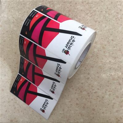 China Custom Printing Waterproof Self Adhesive Vinyl Waterproof Sticker Label Roll for sale