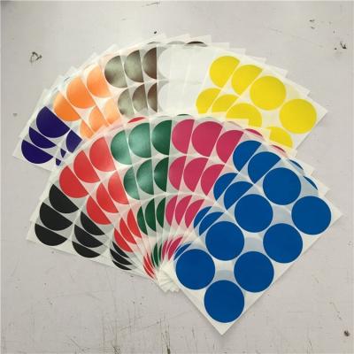 China 2019 Hot Sale Colored Difference Size Dot Label Self Adhesive Sticker Waterproof For Branding for sale