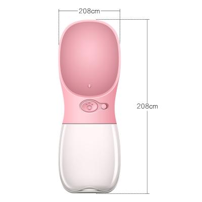 China Sustainable Portable Plastic Portable Water Cup Portable Travel Water Bottle Dog Dog Water Dispenser for sale