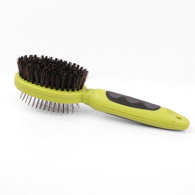 China Sustainable High Quality Reasonable Price Massage Grooming Comb Pet Dound Sided Comb Single Double Sided for sale